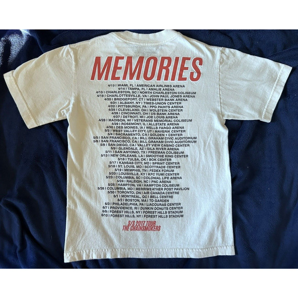The Chainsmokers T Shirt Memories Tour 2017 Do Not Open Mens Medium - Picture 5 of 6
